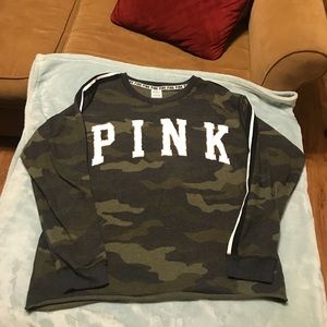 Vs PINK Camo sweatshirt